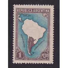 ARGENTINA 1935 GJ 761U ESTAMPILLA NUEVA MINT PAPEL AUSTRIACO U$ 45.5